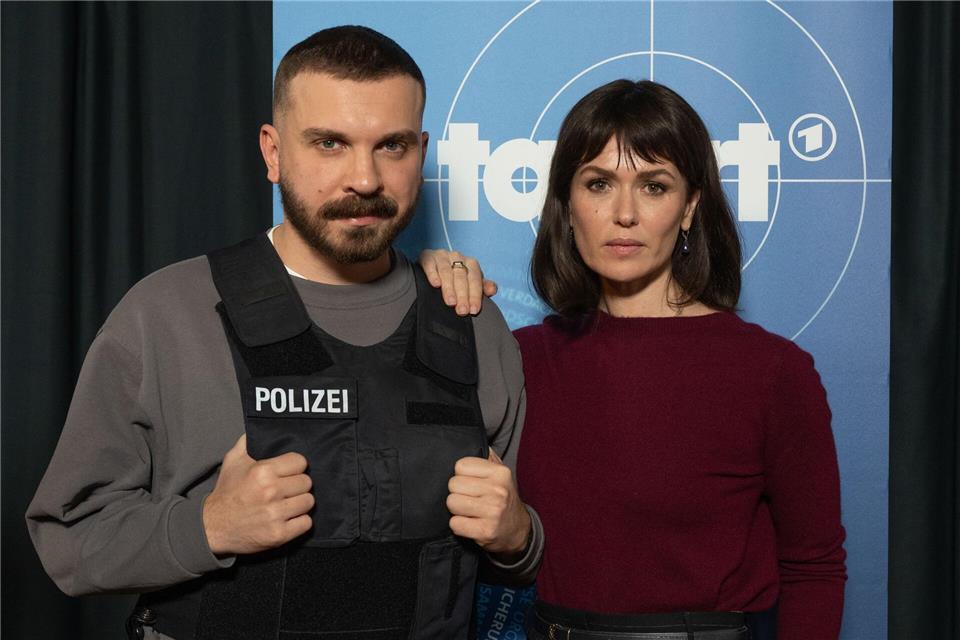 Ermitteln fortan am Main: Die Schauspieler Edin Hasanovic und Melika Foroutan Boris Roessler/dpa