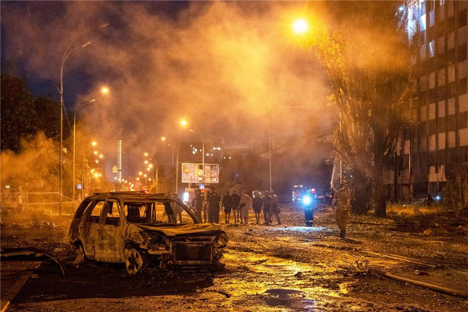 Erneut hat Russland die Ukraine massiv mit Angriffen überzogen.Dan Bashakov/AP/dpa