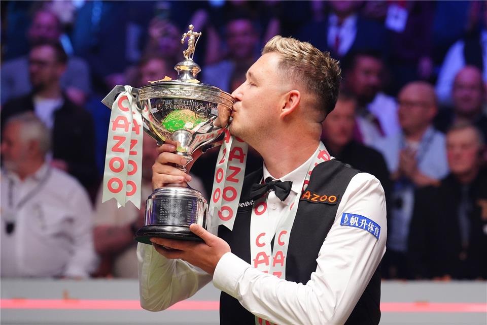 Engländer Wilson Snooker-Weltmeister - Spaltung droht Eroberte in Sheffield den Snooker-Thron: Kyren Wilson.