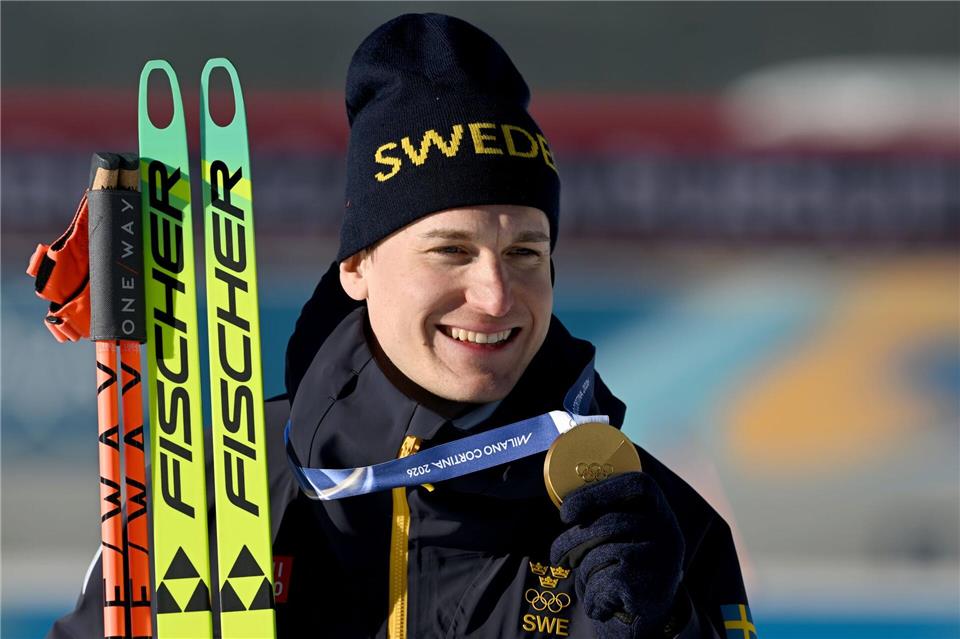 Erst Olympia-Gold, bald Nachwuchs: Martin Ponsiluoma wird Vater. (Archivfoto)Hendrik Schmidt/dpa