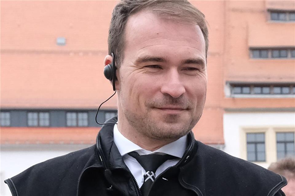 Erst wenige Wochen im Amt ist Freibergs Oberbürgermeister Philipp Preißler offensichtlich ins Visier der Polizei geraten. (Archivbild)Sebastian Willnow/dpa