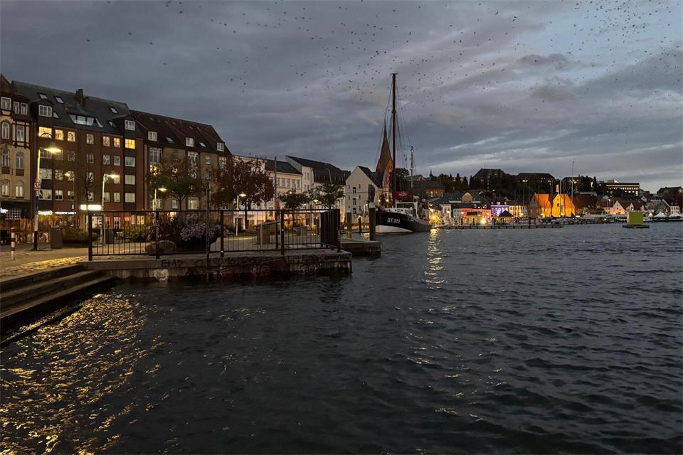Erste Modellberechnungen sahen für Flensburg eine schwere Sturmflut voraus.Birgitta von Gyldenfeldt/d/dpa
