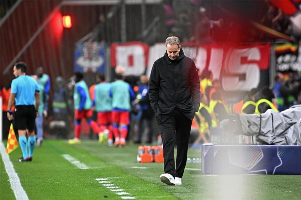 Erste Niederlage für Trainer Kasper Hjulmand. Bernd Thissen/dpa