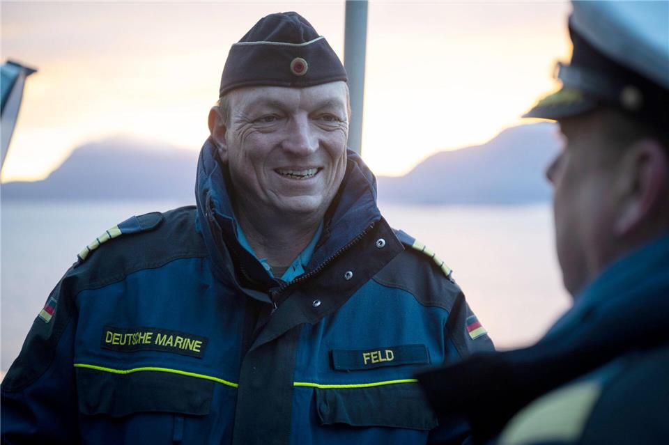 Marine trainiert in Norwegen für den Ernstfall Erstmals setzte die Marine auch das Waffensystem Iris-T auf See ein.Philip Dulian/dpa