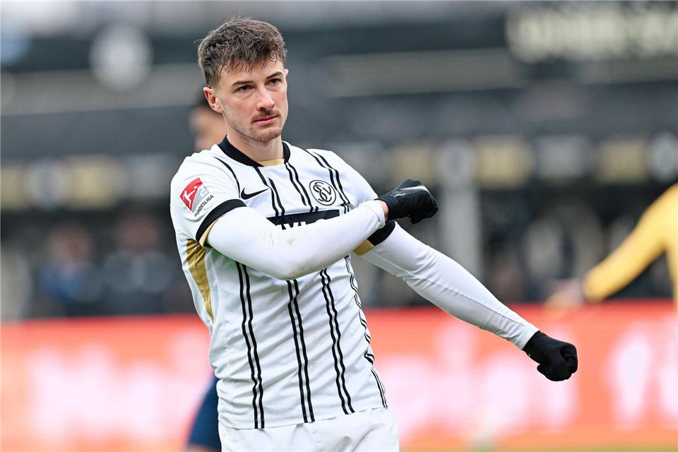 Erzielte den verdienten Ausgleich für Elversberg: Lukas Petkov.Uwe Anspach/dpa