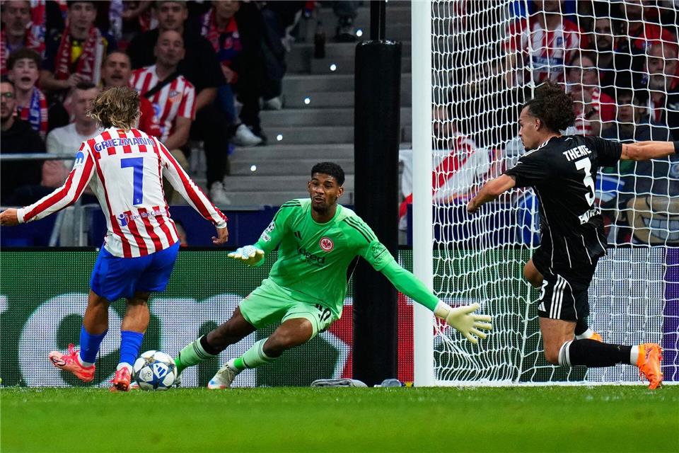 Erzielte sein 200. Pflichtspieltor für Atlético Madrid: Antoine Griezmann.Manu Fernandez/AP/dpa