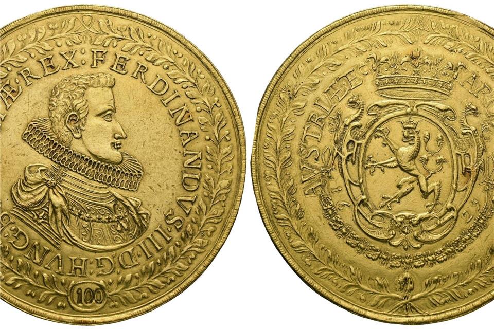 Es gibt nur vier bekannte Exemplare dieser Riesenmünze. (Archivbild)-/Numismatica Ars Classica/dpa