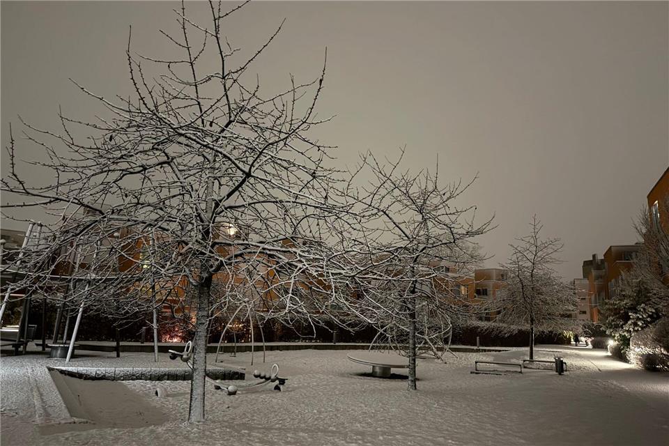 Es hat geschneit in Hamburg.Stephanie Lettgen/dpa
