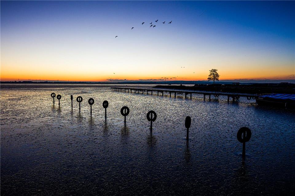 Es ist kalt an Weihnachten. Moritz Frankenberg/dpa