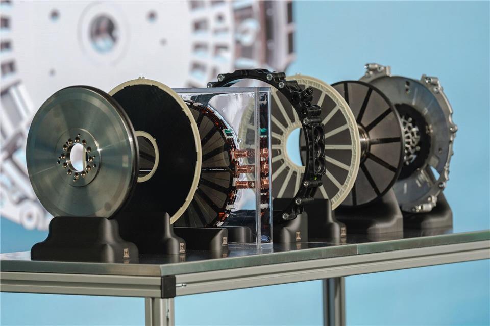 Es ist schwierig, die Funktion eines Axial-Fluss-Motors in einer Bildunterschrift zu erklären, nur soviel: Er ist auch kompakter und leichter.Mercedes-Benz AG/dpa-tmn