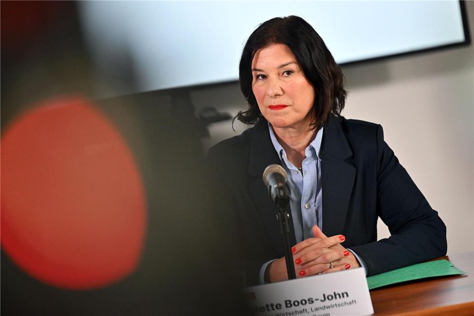 Es sei „keine langfristige Strategie, bei unserem Transformationsprozess zu stark auf die Rüstungsindustrie zu setzen“, sagt Thüringens Wirtschaftsministerin Boos-John. (Archivbild)Martin Schutt/dpa