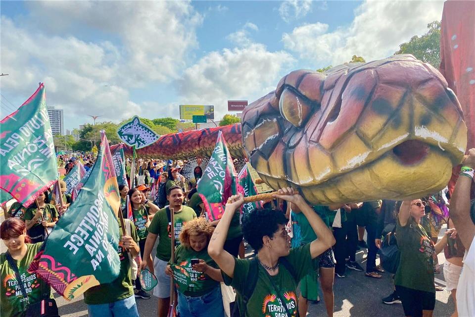 Es sind nicht die einzigen Proteste rund um den Weltklimagipfel.Torsten Holtz/dpa