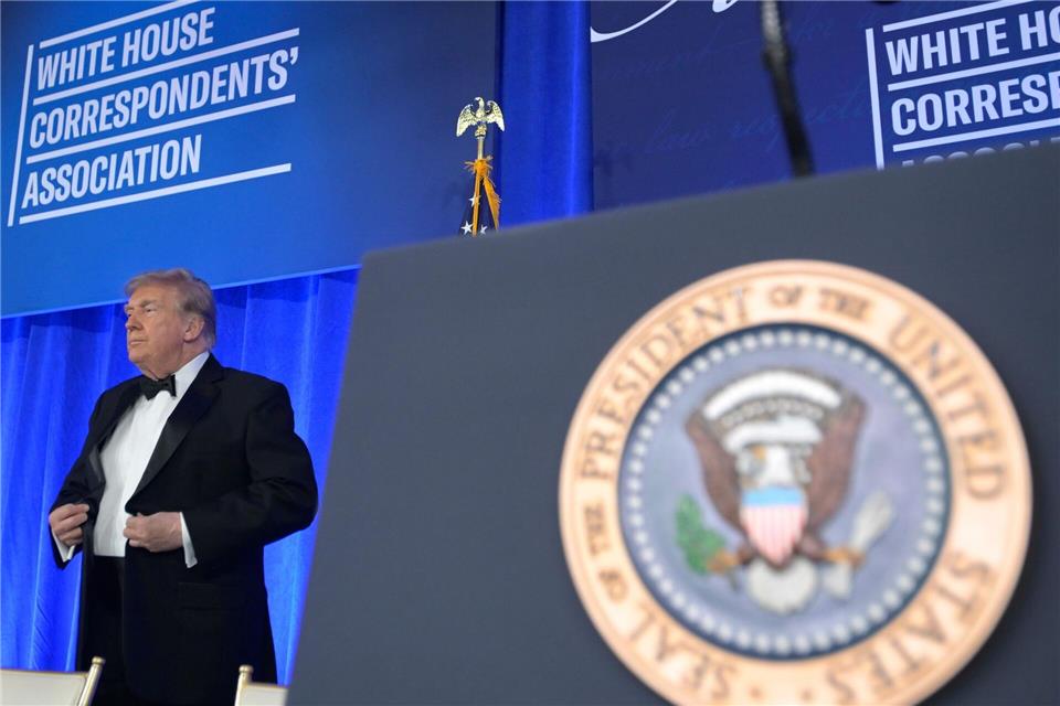 Es war Trumps erste Rede.Rod Lamkey/AP/dpa