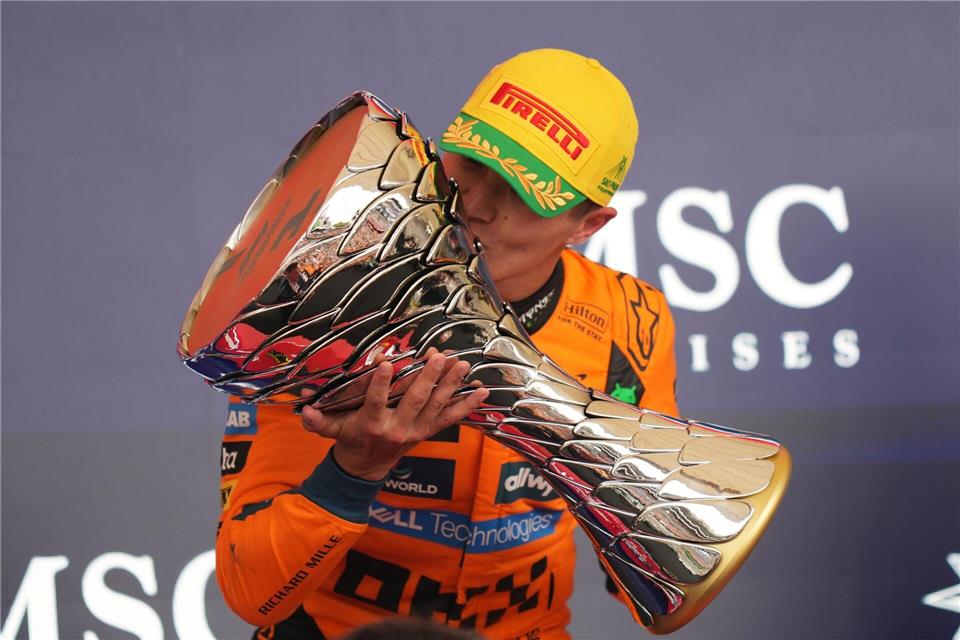 Es war bereits Lando Norris‘ siebter Saisonsieg. Andre Penner/AP/dpa