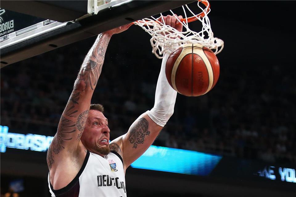 „War klar, dass wir es können“: Deutschland bezwingt Doncic Es war ein Kraftakt fürs deutsche Team. Matthias Stickel/dpa