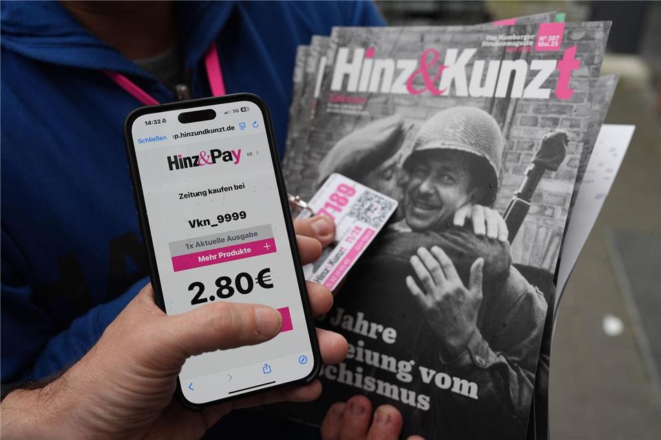 Etwa 300 Verkäuferinnen und Verkäufer haben „Hinz & Pay“ bislang genutzt. (Archivbild)Marcus Brandt/dpa