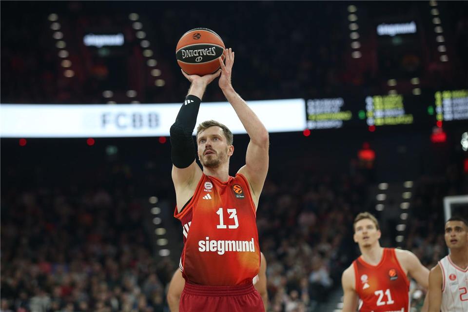 Europameister Andreas Obst kassierte mit den Bayern-Basketballern in der Euroleague die nächste Niederlage.Matthias Stickel/dpa