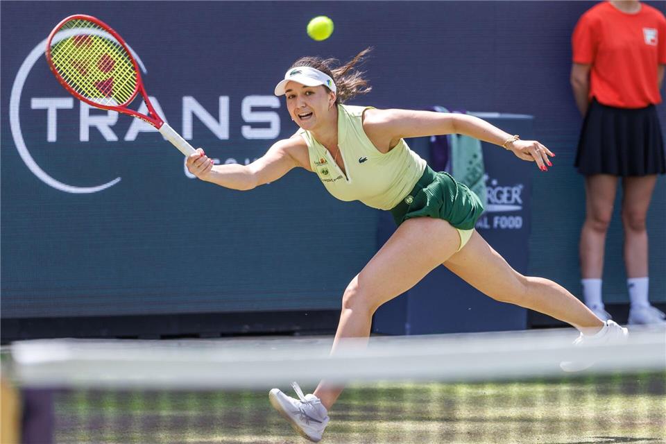 Eva Lys hat das Viertelfinale in Berlin deutlich verpasst.Andreas Gora/dpa