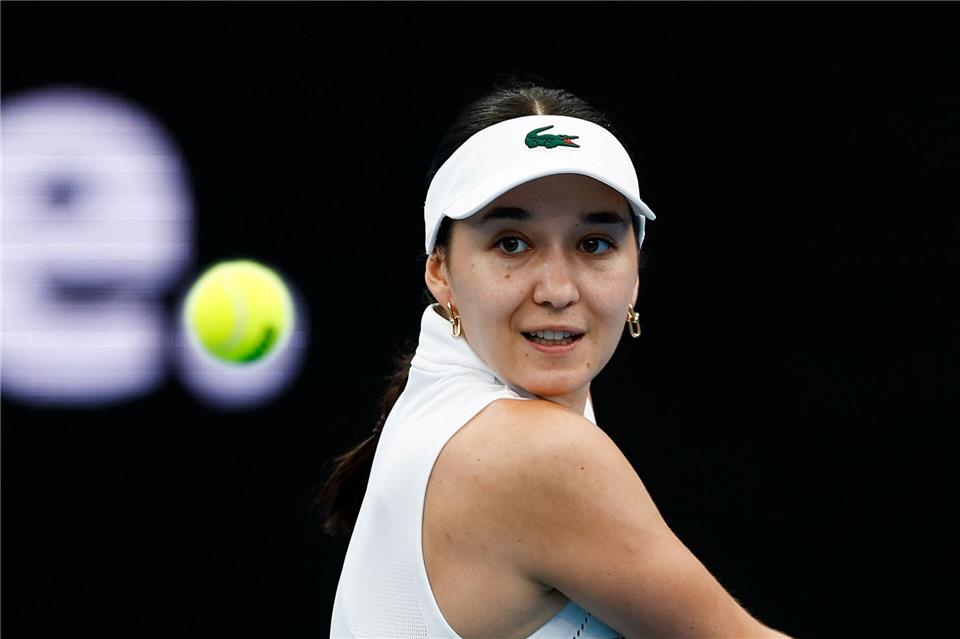 Eva Lys in Aktion beim United Cup in Sydney.Mark Evans/AAP/dpa