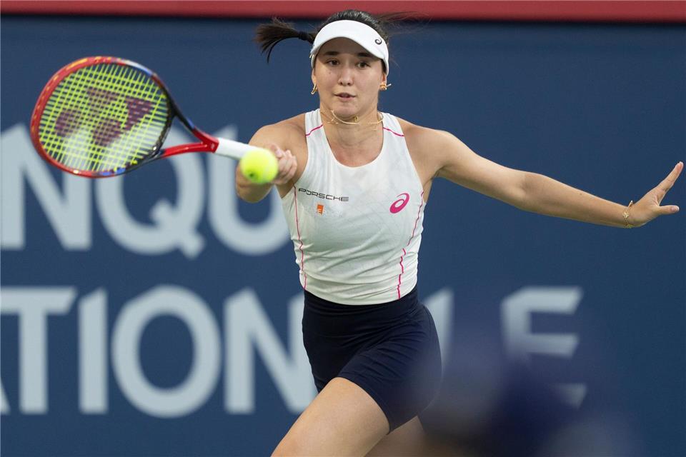 Eva Lys war im Duell mit Iga Swiatek ohne große Chance.Christinne Muschi/The Canadian Press/AP/dpa