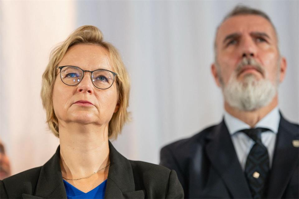 Ex-BSWler in Thüringen gründen neue Partei (Archivbild). Jacob Schröter/dpa