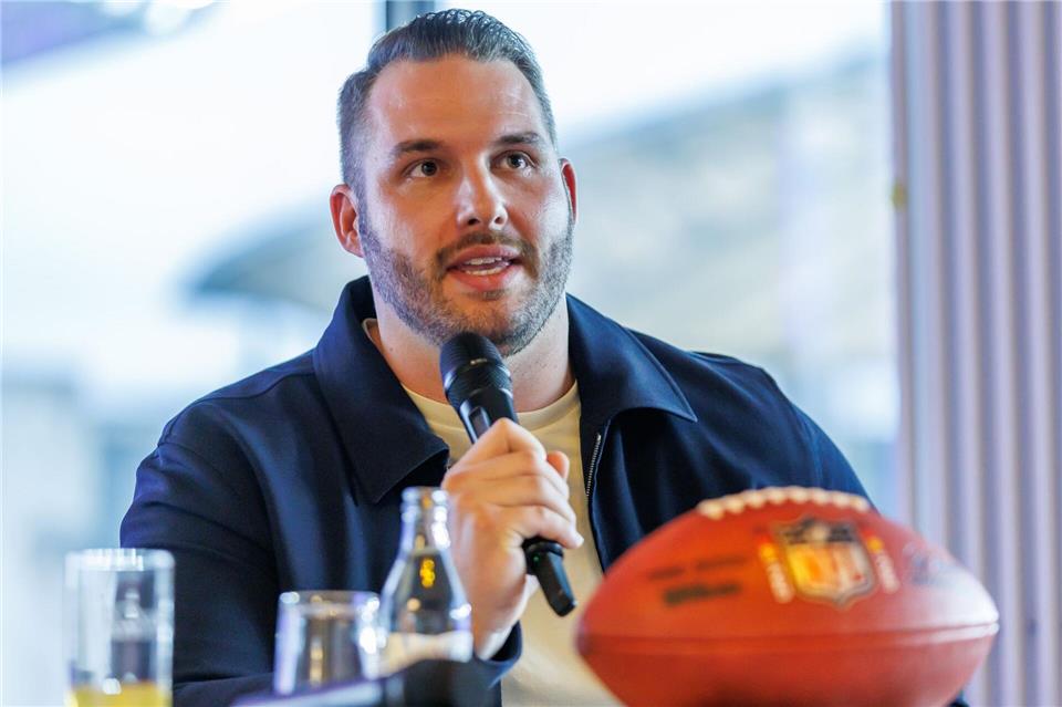 Ex-NFL-Profi kritisiert die schlechte Förderung für Football-Talente in Deutschland. Andreas Gora/dpa