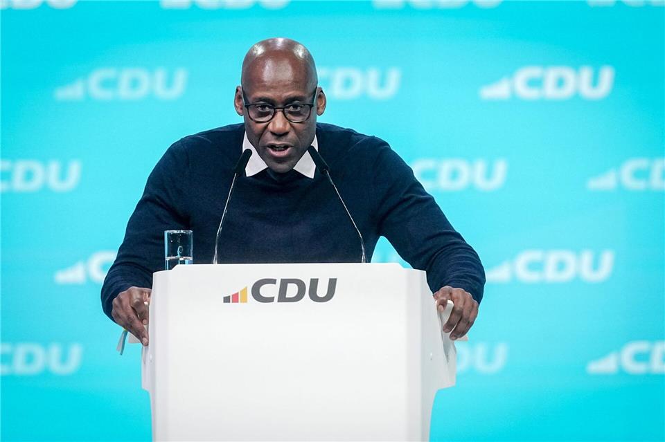 Ex-Senator Joe Chialo wurde erneut in den CDU-Bundesvorstand gewählt.Kay Nietfeld/dpa