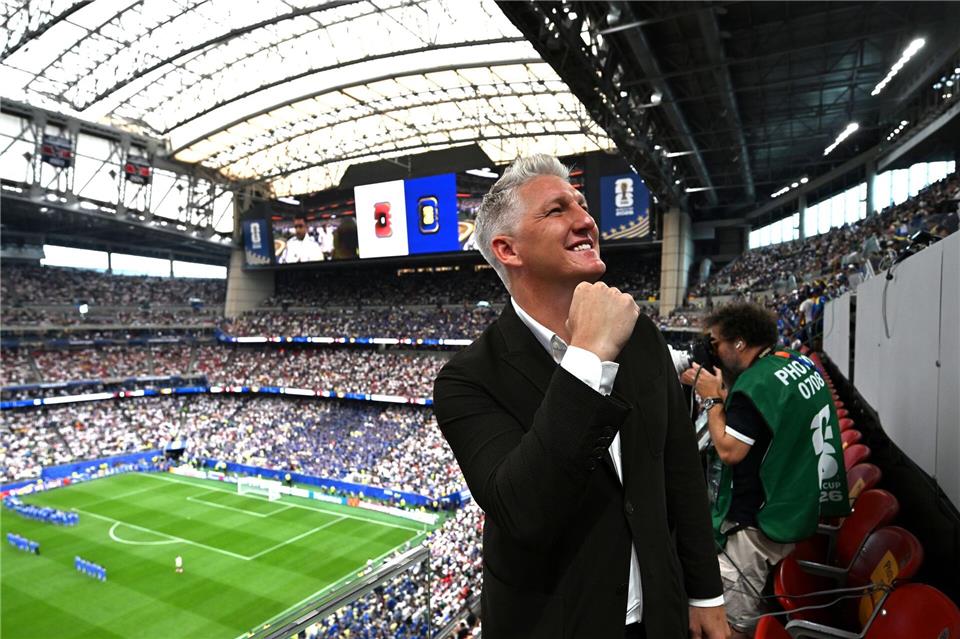 Ex-Weltmeister und ARD-Experte Bastian Schweinsteiger. (Archivbild) Federico Gambarini/dpa