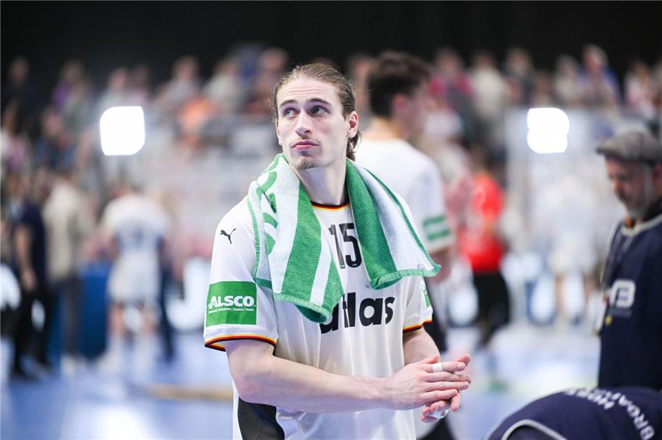 Extrem nachdenklich und selbstkritisch: Handball-Nationalspieler Juri Knorr. (Archivbild)Sina Schuldt/dpa