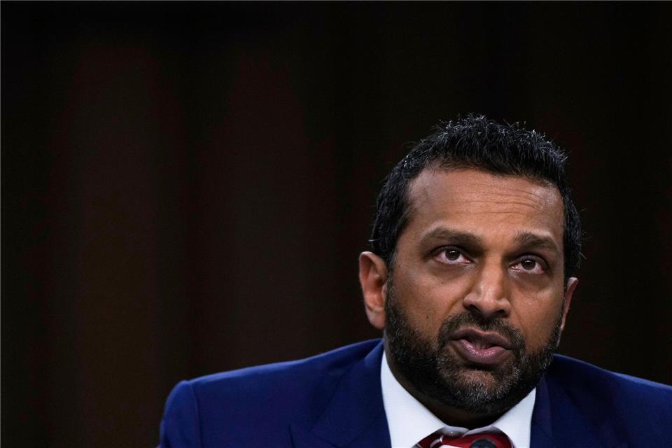 FBI-Chef Kash Patel feierte mit dem US-Eishockey-Team den Olympiasieg in Mailand. (Archivbild)Julia Demaree Nikhinson/AP/dpa