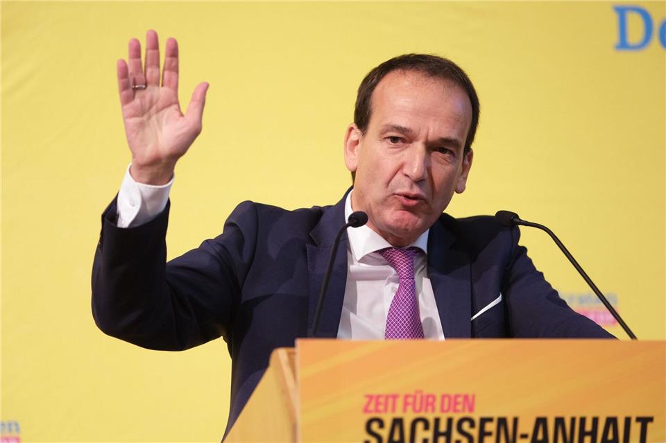 FDP-Fraktionschef Andreas Silbersack hat den Programmentwurf der AfD Sachsen-Anhalt für die Landtagswahl kritisiert. (Archivbild)Sebastian Willnow/dpa