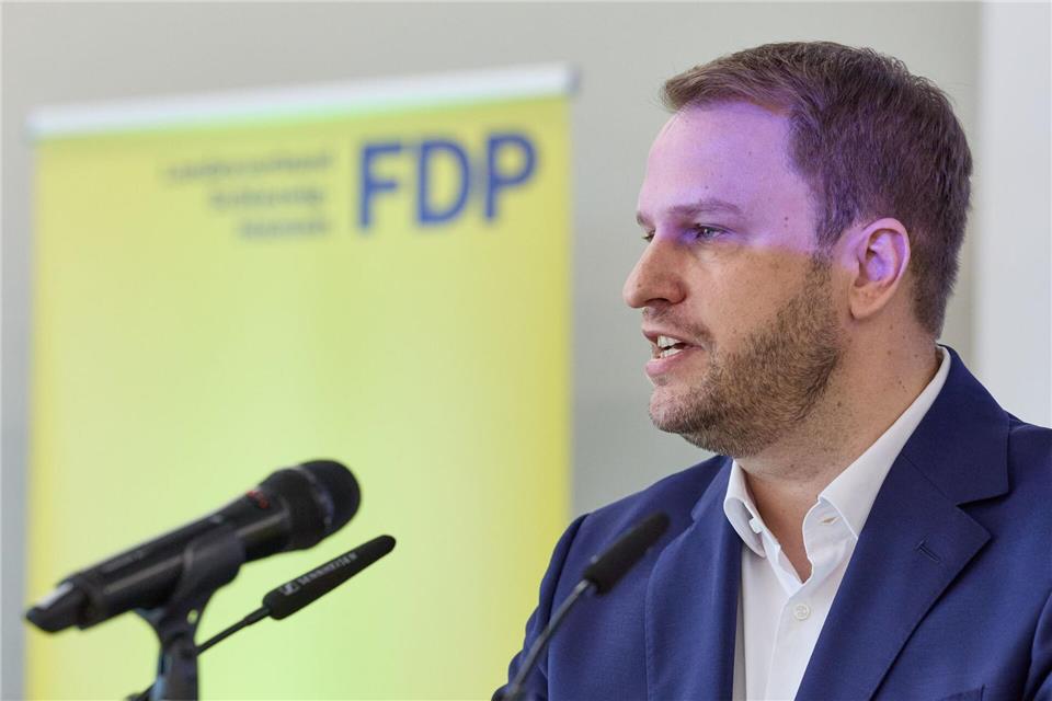 FDP-Fraktionschef Vogt plädiert für eine Auseinandersetzung mit der AfD in der Sache. (Archivbild)Georg Wendt/dpa