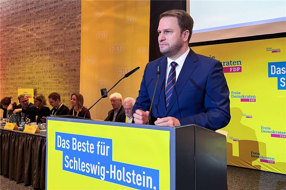 FDP-Landeschef Christopher Vogt kritisiert die Landesregierung scharf.Andre Klohn/dpa