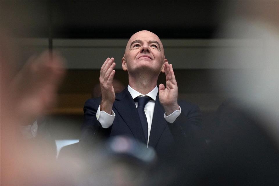FIFA-Präsident Gianni Infantino stand im Zentrum der Kritik. (Archivbild)Eric Gay/AP/dpa