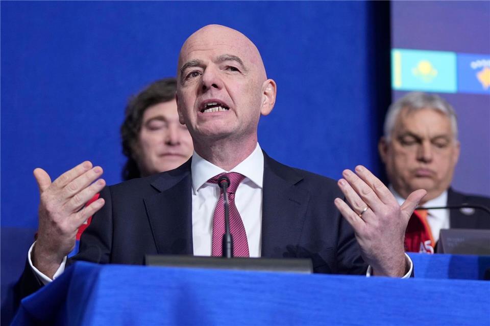 FIFA-Präsident Gianni Infantino.Mark Schiefelbein/AP/dpa