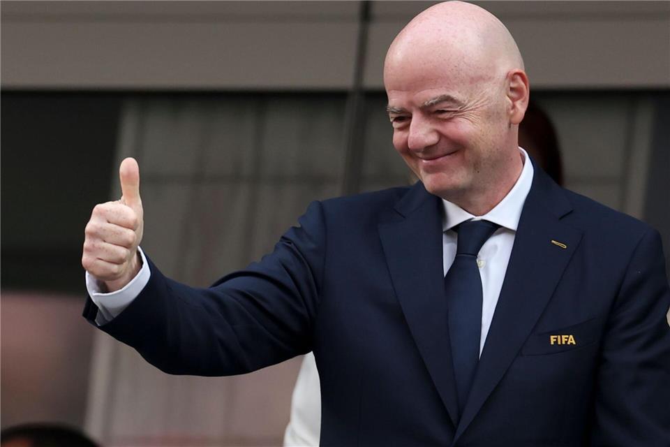 FIFA-Präsident Infantino hatte die Entscheidung angedeutet.Bai Xuefei/XinHua/dpa
