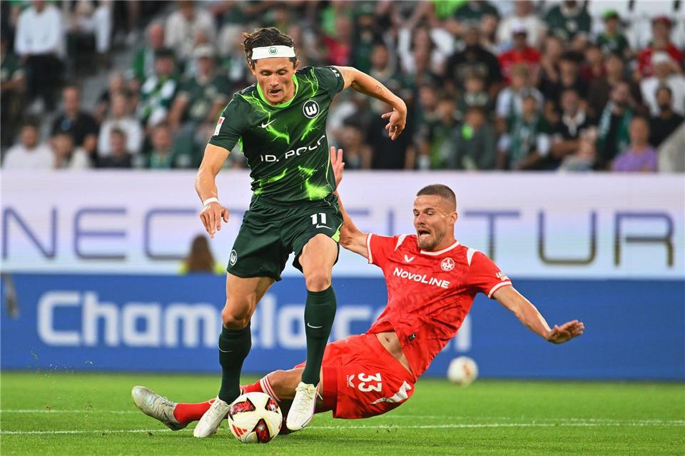 Fabian Reese deutete seine Klasse im Wolfsburg-Trikot immer wieder an.Swen Pförtner/dpa