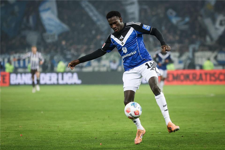 Fällt verletzt aus: Bakery Jatta vom HSV.Christian Charisius/dpa