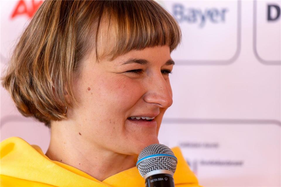 Fahnenträgerin 2.0: Anna-Lena Forster.Philipp von Ditfurth/dpa