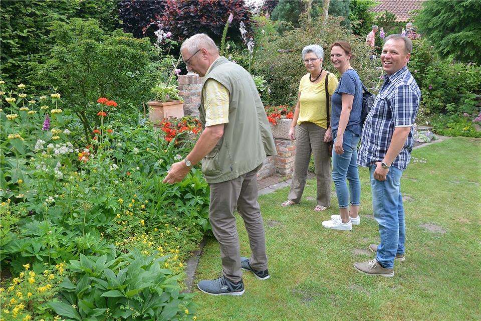 Familie Eming aus Raesfeld besuchte bereits zum dritten Mal den Garten Paus in Schermbeck.