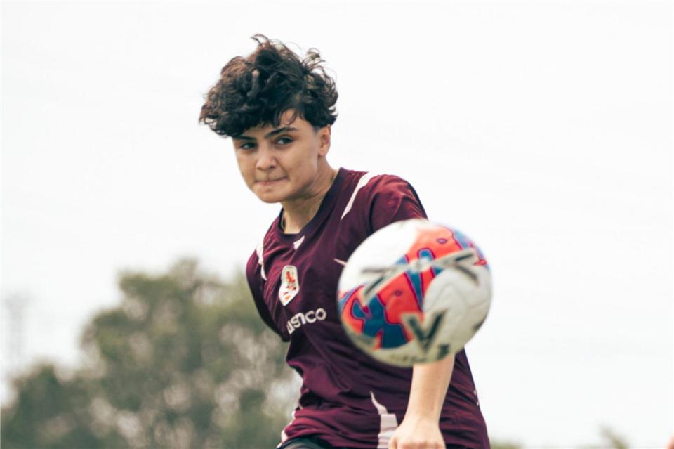 Fatemeh Pasandideh beim Training.Brisbane Roar/dpa