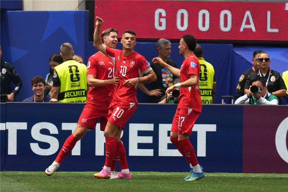 Feierte sein Tor mit einer speziellen Geste: Granit Xhaka.Andre Penner/AP/dpa