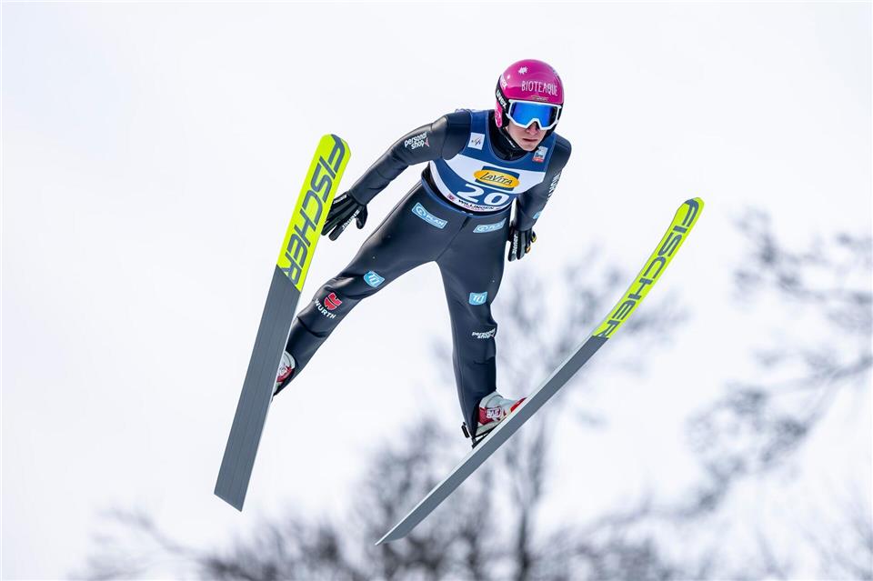 Felix Hoffmann hat es erstmals in seiner Karriere auf das Podest im Weltcup geschafft.David Inderlied/dpa