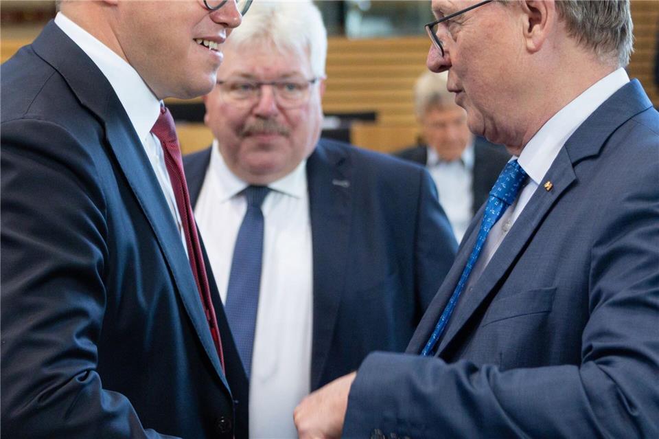 Landtagspräsident ruft zur Verteidigung der Demokratie auf  Festakt im Thüringer Landtag zum 35. LandtagsjubiläumMichael Reichel/dpa