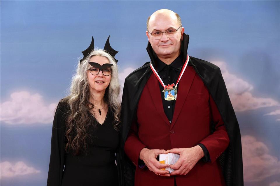 Finanzminister Füracker kam als Dracula.Karl-Josef Hildenbrand/dpa