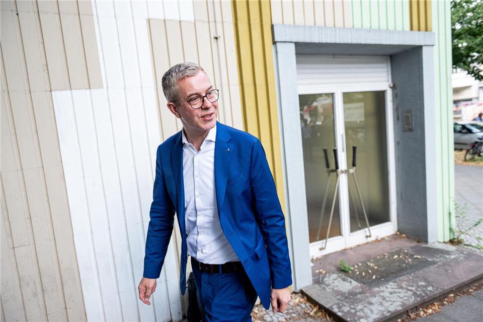 Finanzsenator Stefan Evers ist der neue Spitzenkandidat der CDU in Berlin.Fabian Sommer/dpa