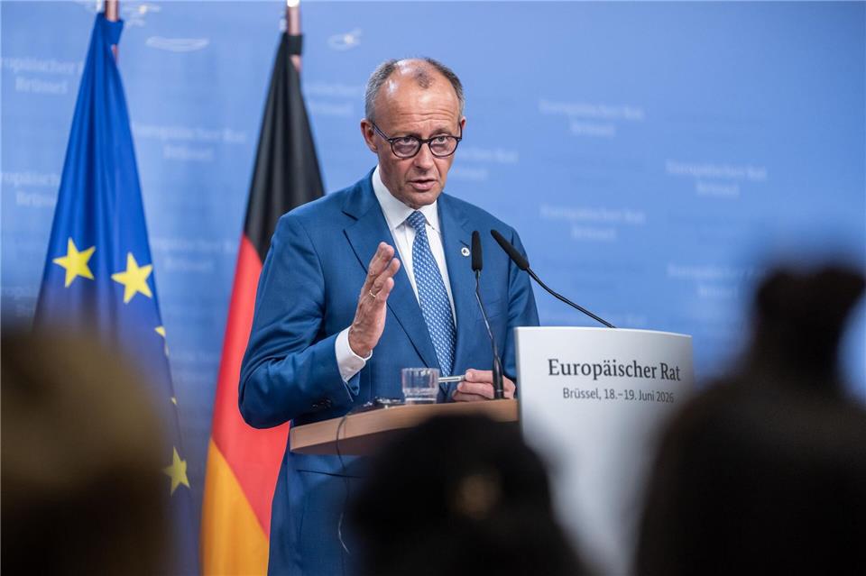 Findet den derzeit diskutierten Vorschlag für den neuen EU-Haushalt deutlich zu hoch: Bundeskanzler Friedrich Merz.Michael Kappeler/dpa