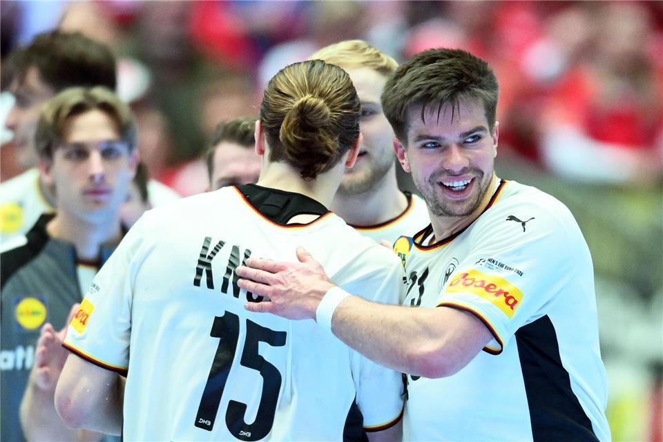 Findet seine alte Stärke wieder: Rückraumspieler Renars Uscins. Sina Schuldt/dpa