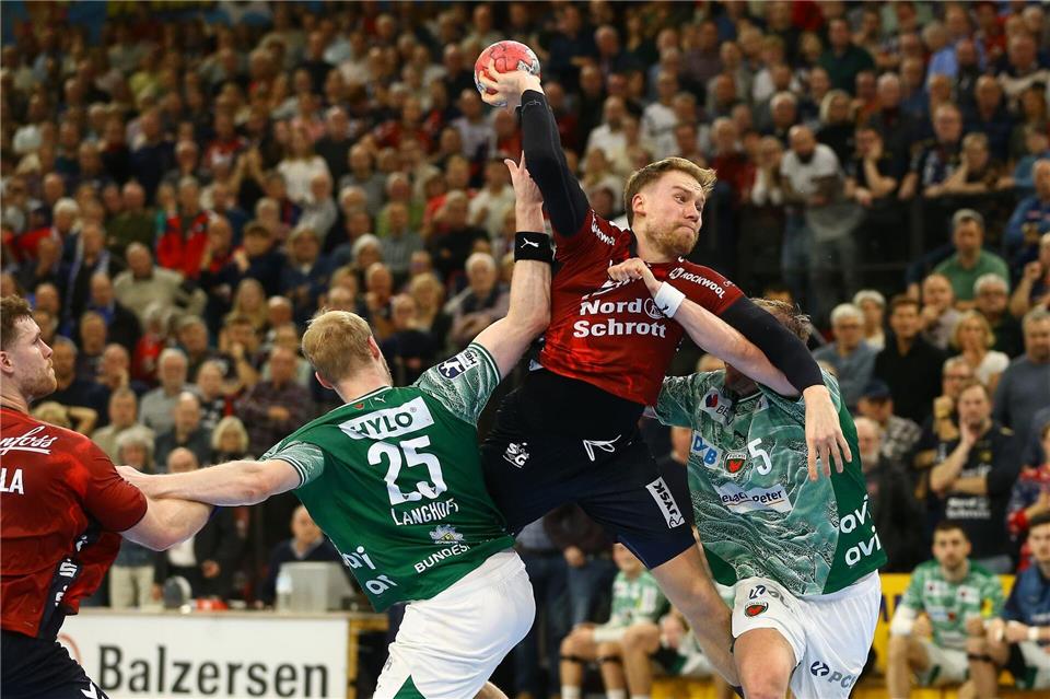 Flensburgs Simon Pytlick traf elfmal gegen seinen zukünftigen Arbeitgeber.Michael Hundt/dpa