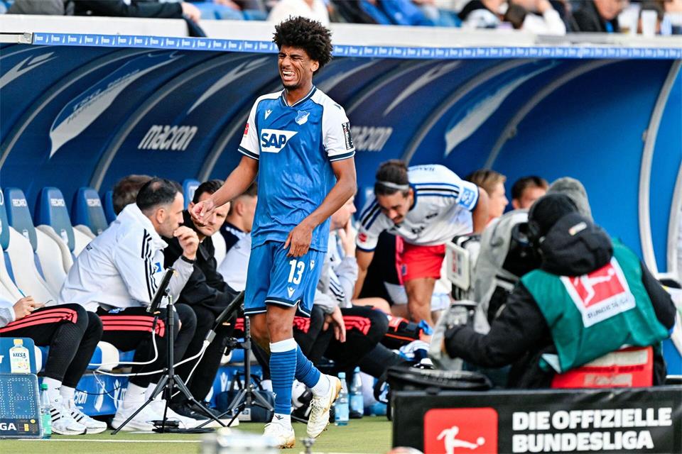 Flog vom Platz: TSG-Verteidiger Bernardo.Uwe Anspach/dpa